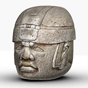 olmec head 3D model