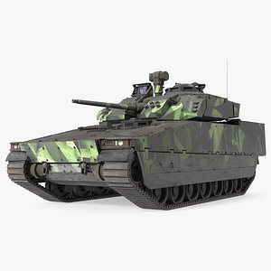 Dirty Swedish Battle Tank Strf 90 Mk IV