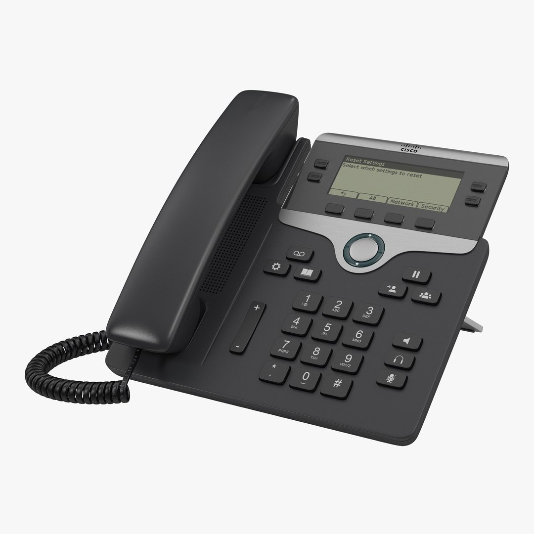 Cisco IP Phone 7841 3D model preview