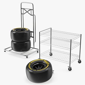 Pit Stop Wheel Cart and Wheels