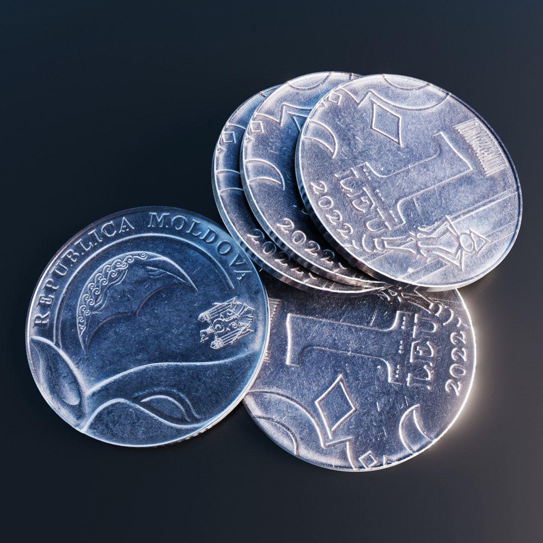 3D Moldovan Leu Coin - TurboSquid 2286795