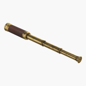 Old Brass Telescope Spyglass Pirate Style