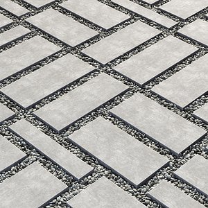 Paving tile n18 3D model