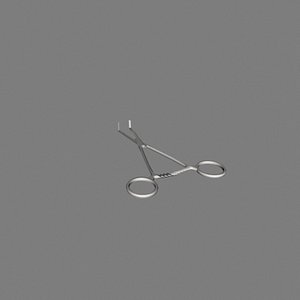 3d curved kelly forceps