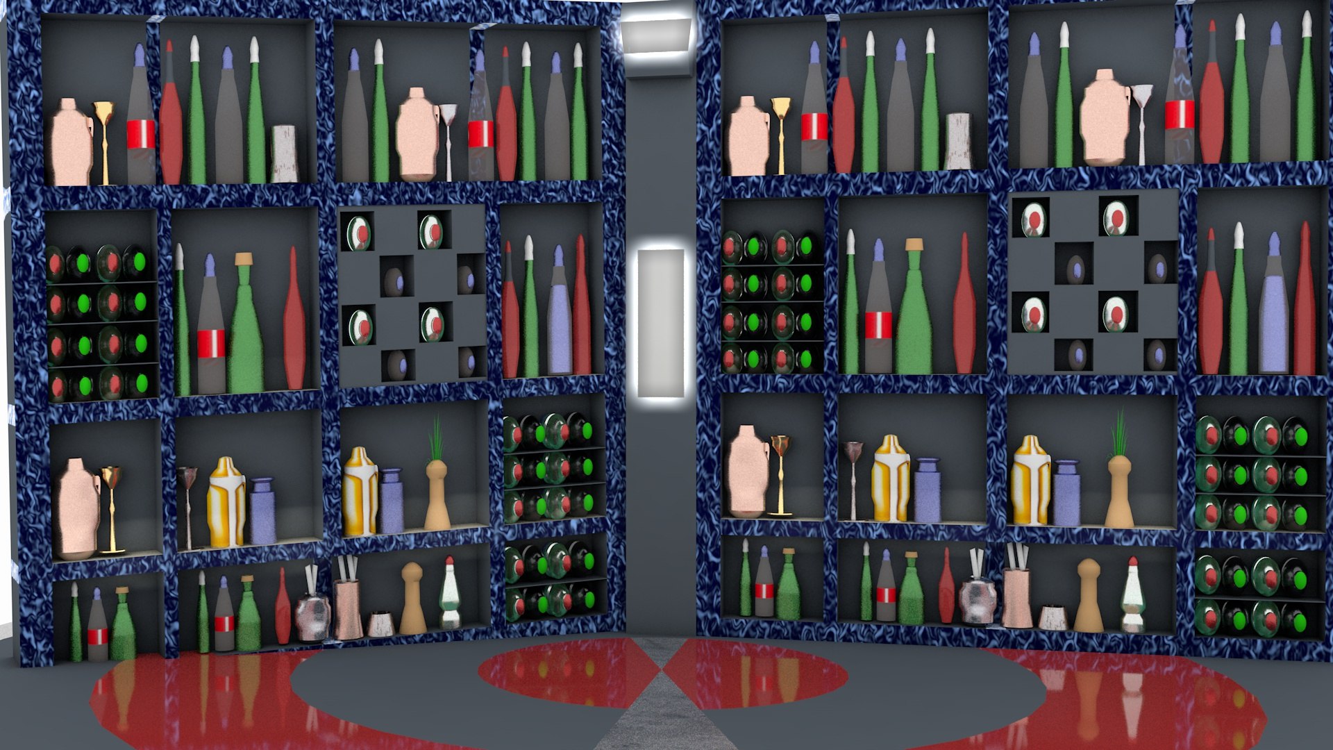 Wine Bar Stand 3D Model TurboSquid 2286108