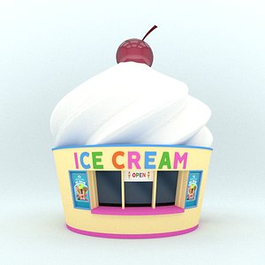 ice cream parlor 3D model