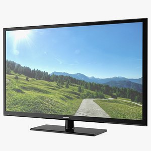 Samsung Flat Screen Television 51 Inch 3D model