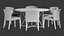 3D realistic dining table hayes