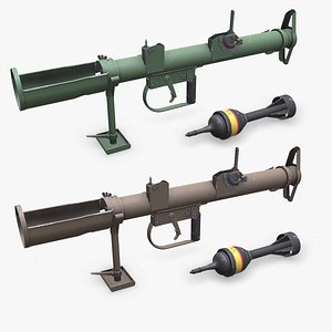 PIAT WW1 British Anti Tank Weapon Low-poly PBR
