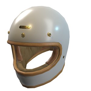 Helmet classic Low-poly 3D model 3D model