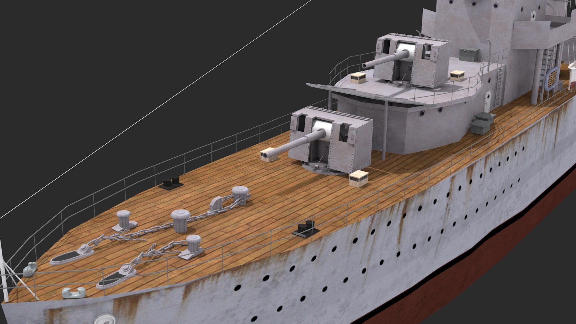 3D HMS Acasta Destroyer Model - TurboSquid 2173192