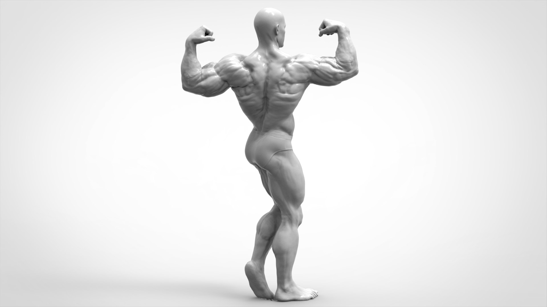 Bodybuilder Pose - Anatomy 3D Model - TurboSquid 2184933