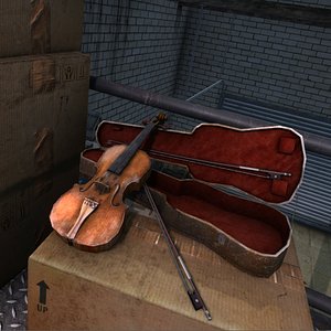 3ds max old violin