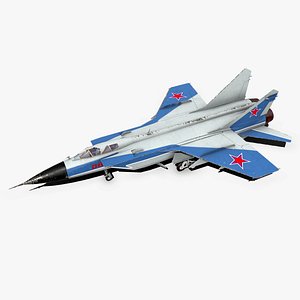 Mikoyan MiG-31 Low-poly PBR 3D model