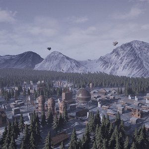 3D model Northern Industrial Sector - High-Detail Modular UE EnvironmentKit