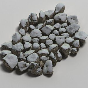 obj stone snow