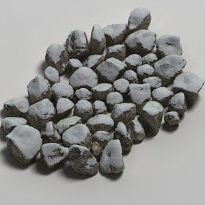 Stone with Snow 01