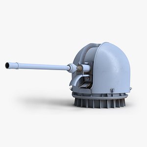 oto melara 76mm deck 3D