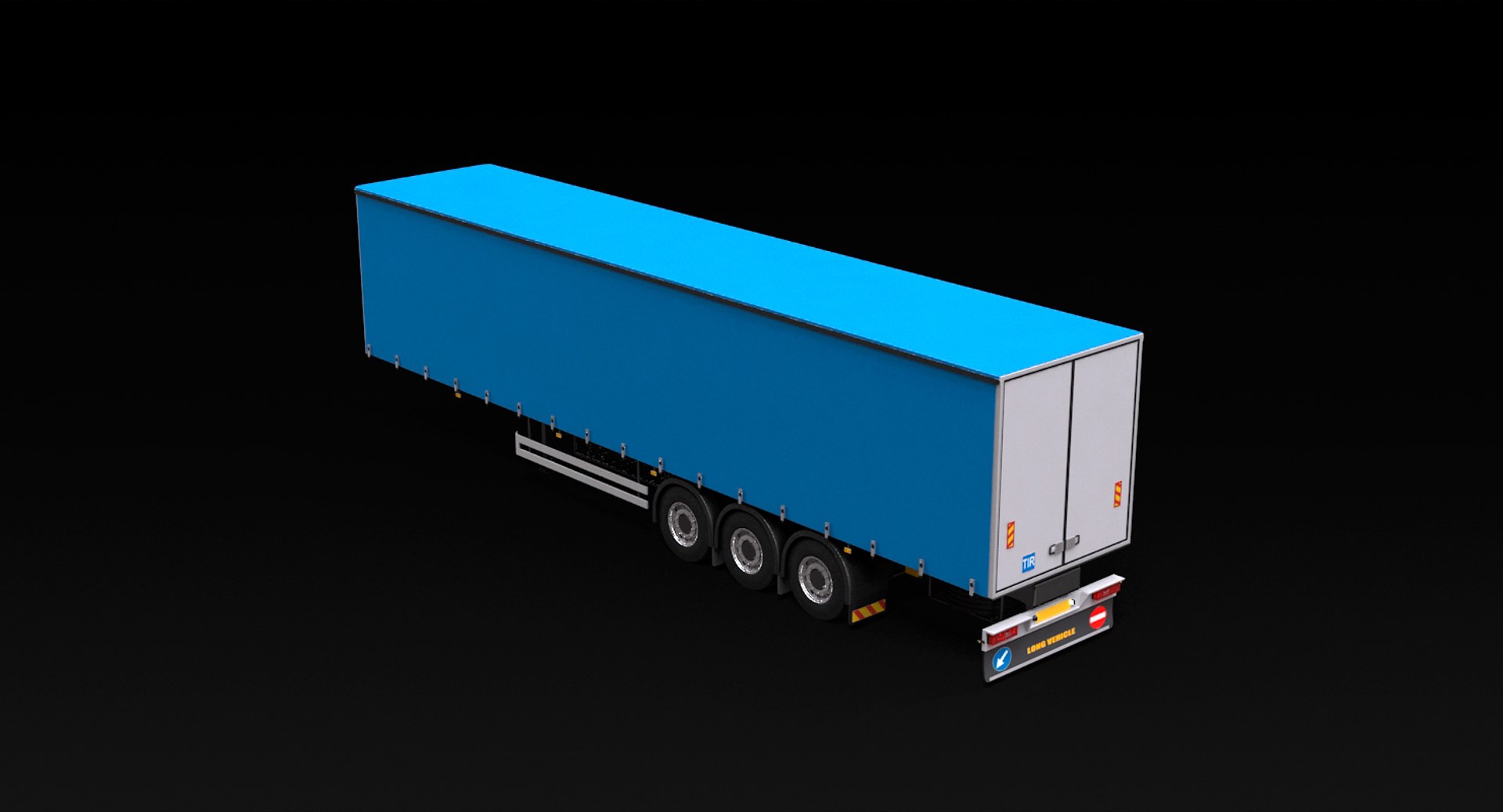 3D Model Tautliner Trailer - TurboSquid 1197920
