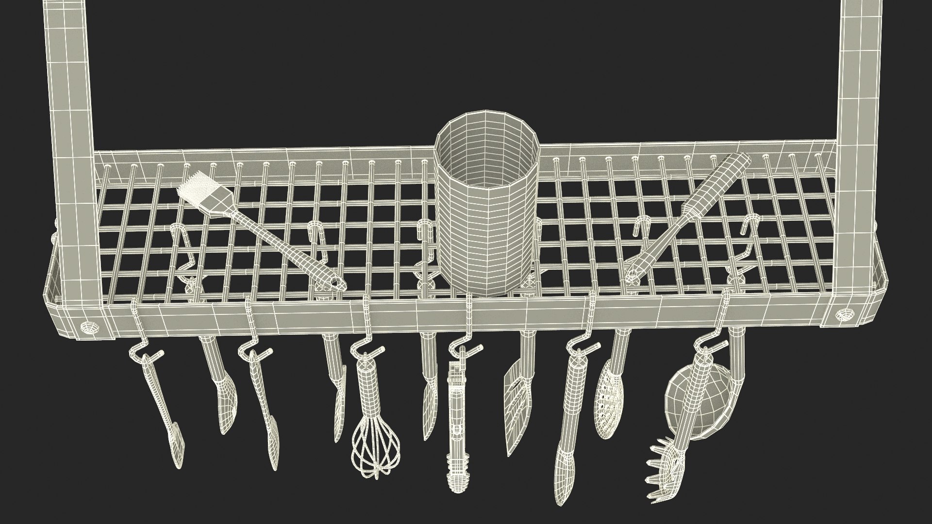 Kitchen Wall Mount Pot Rack with Cooking Utensils 3D model https://p.turbosquid.com/ts-thumb/wn/WirzpD/vP/kitchenwallmountpotrackwithcookingutensils3dsmodel019/jpg/1700737203/1920x1080/fit_q87/88c8c407ab6de5cca54b6a75c65062bdf1904460/kitchenwallmountpotrackwithcookingutensils3dsmodel019.jpg