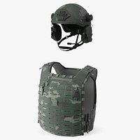 Adjustable Bulletproof Vest with Helmet