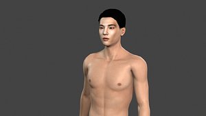 rigged t unity 3D model