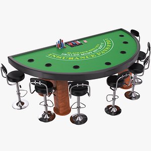 3D Blackjack Table