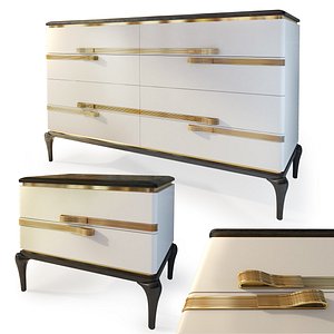 3D dilan bedside table nightstand