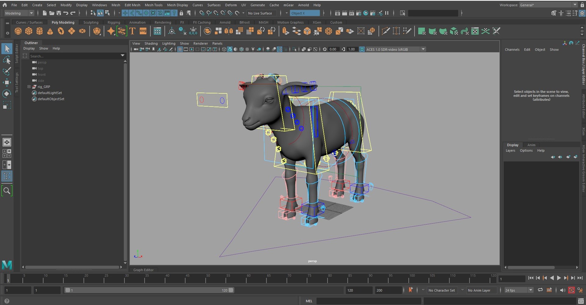 Goat Kid Rigged Animated With Fur 3D Model - TurboSquid 2172255