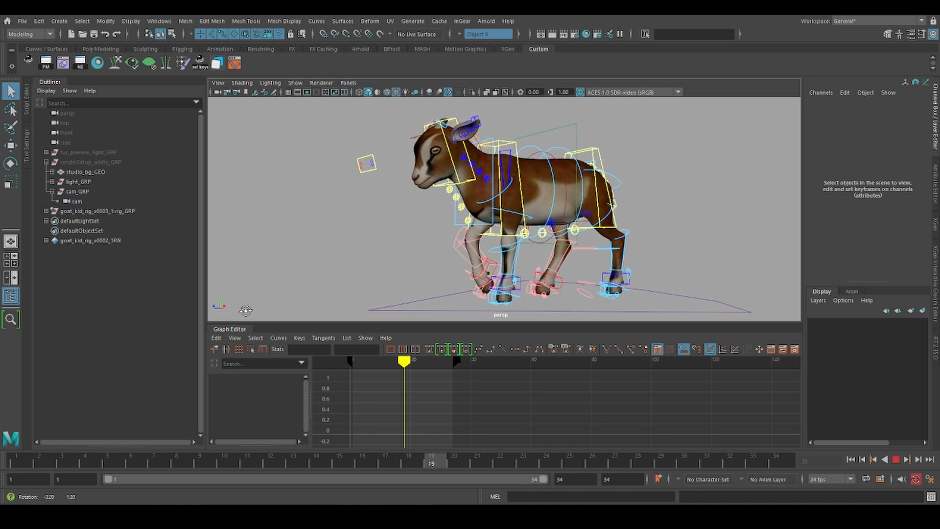 Goat Kid Rigged Animated With Fur 3D Model - TurboSquid 2172255