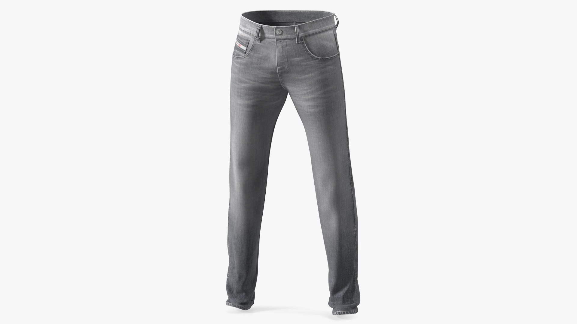 Diesel Men Denim Gray 3D model for industrial visualization, technical presentation, simulation, product rendering, and animation