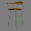 cb-28 spindle chair bassamfellows 3d obj