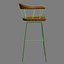 cb-28 spindle chair bassamfellows 3d obj