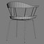 cb-28 spindle chair bassamfellows 3d obj