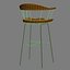 cb-28 spindle chair bassamfellows 3d obj