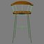 cb-28 spindle chair bassamfellows 3d obj