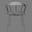 cb-28 spindle chair bassamfellows 3d obj