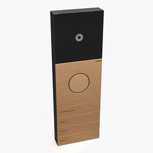 Apartment Video Door Station Gira Copper Black 3D