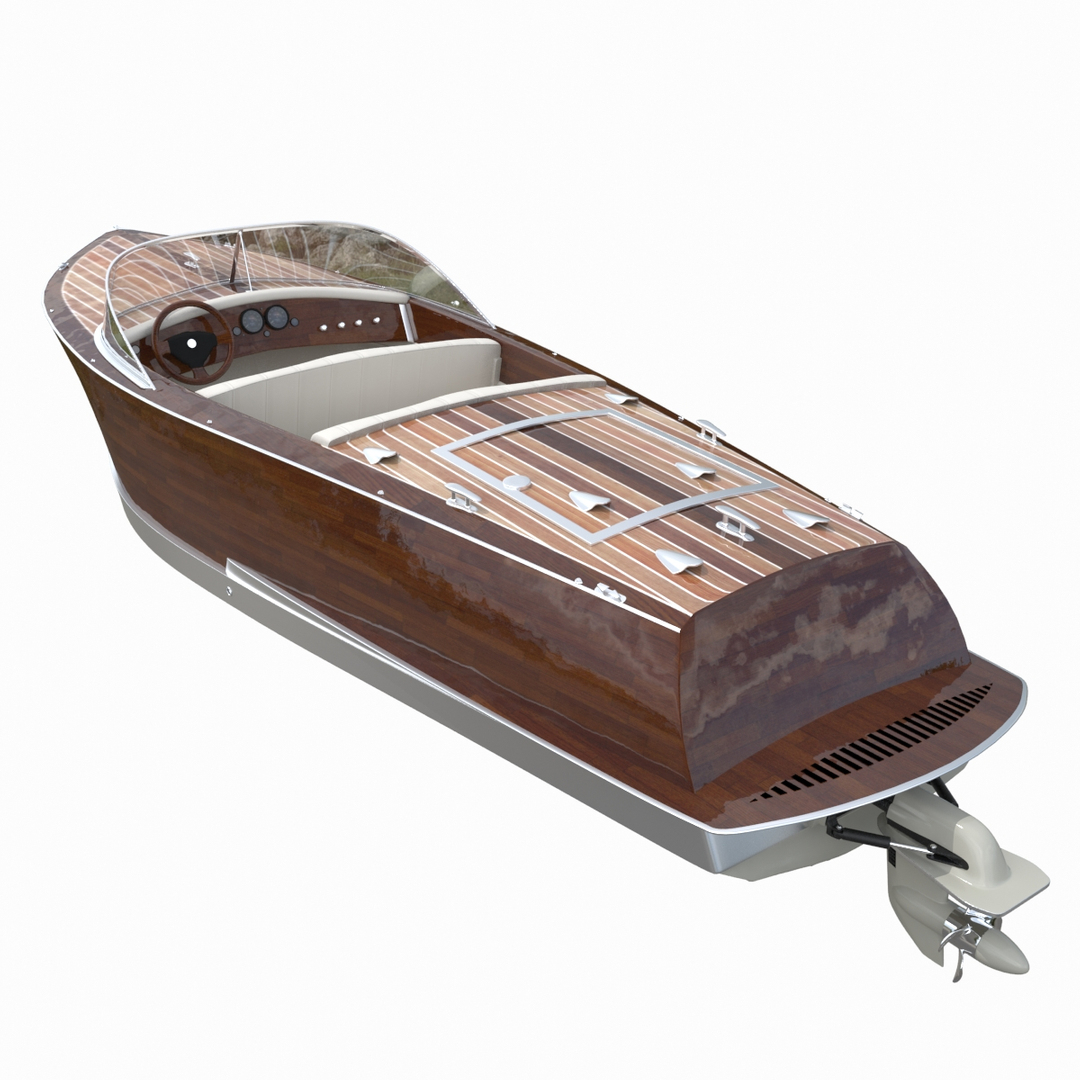 boat speedboat 3d model