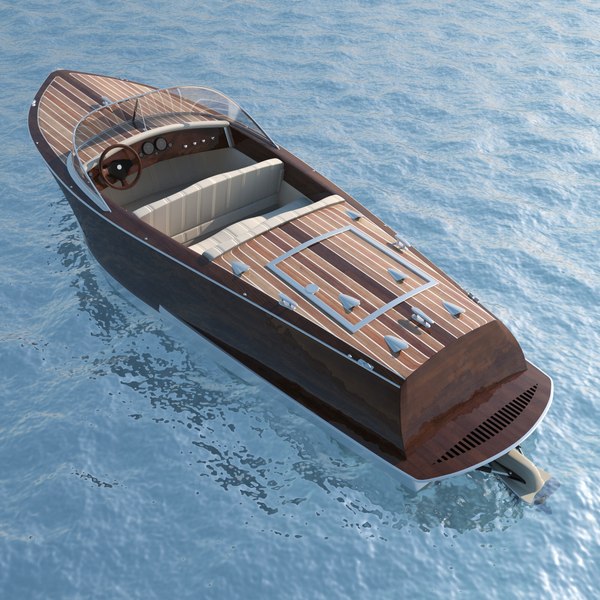 boat speedboat 3d model