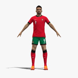 3D Rigged Goncalo Ramos Portugual Euro 2024 3D