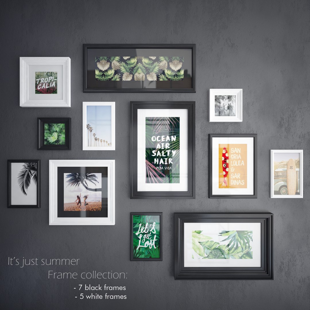 Beauty frames 3D - TurboSquid 1387158