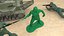Green Plastic Toy Soldier Binoculars Pistol 3D model