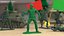 Green Plastic Toy Soldier Binoculars Pistol 3D model
