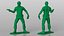 Green Plastic Toy Soldier Binoculars Pistol 3D model