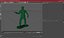 Green Plastic Toy Soldier Binoculars Pistol 3D model