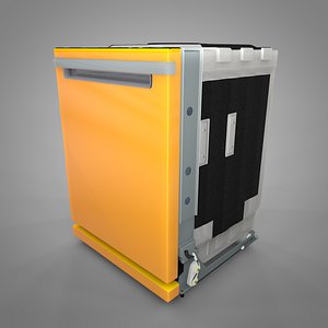 3D whirlpool dishwasher l086 yellow