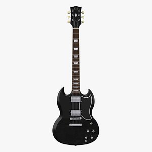 guitar gibson sg 3d model