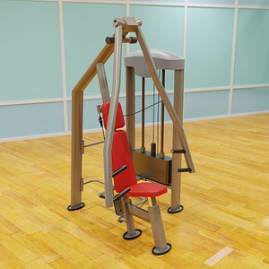 3D Sitting press gym