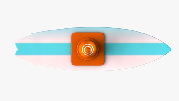 modelo 3d tabla de surf y cono de tráfico - TurboSquid 2117870
